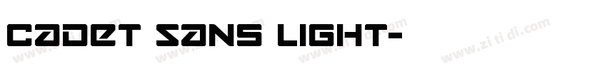 Cadet Sans Light字体转换